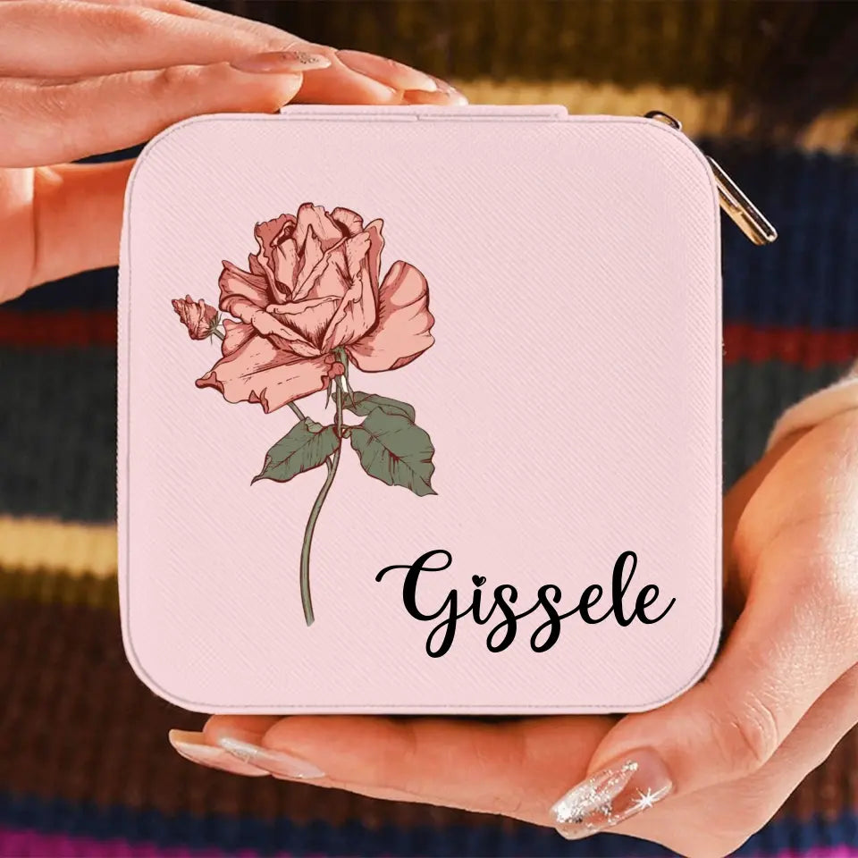 Birth flower jewelry gift for her