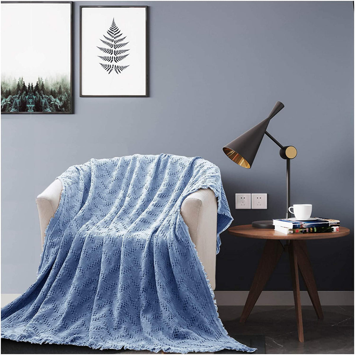 Cozy fall throw blanket