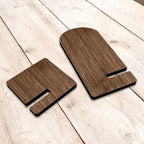 American Wreath Cell Phone Stand Wood Mobile Tablet Holder Charging Station Organizer - 892098-DG