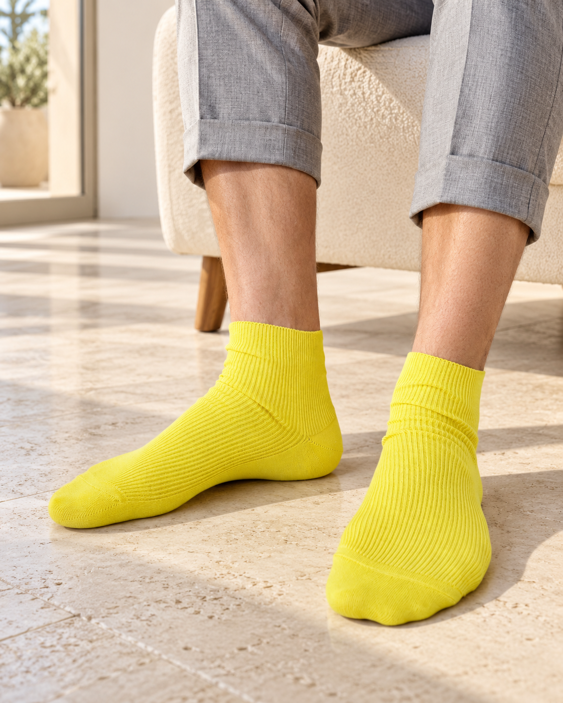 tittimitti® Men’s 100% Organic Combed Cotton Socks 1 Pair – Made in Italy