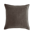 Throw Pillow Cover with 450g Insert, dark-grey, velvet, 20X20, Decorative Cushion – Fancy & Stacy