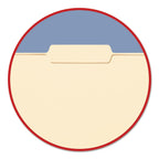 Smead WaterShed Top Tab File Folders, 1/3-Cut Tabs: Assorted, Letter Size, 0.75" Expansion, Manila, 100/Box