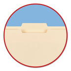 Smead WaterShed/CutLess File Folders, 1/3-Cut Tabs: Assorted, Letter Size, 0.75" Expansion, Manila, 100/Box