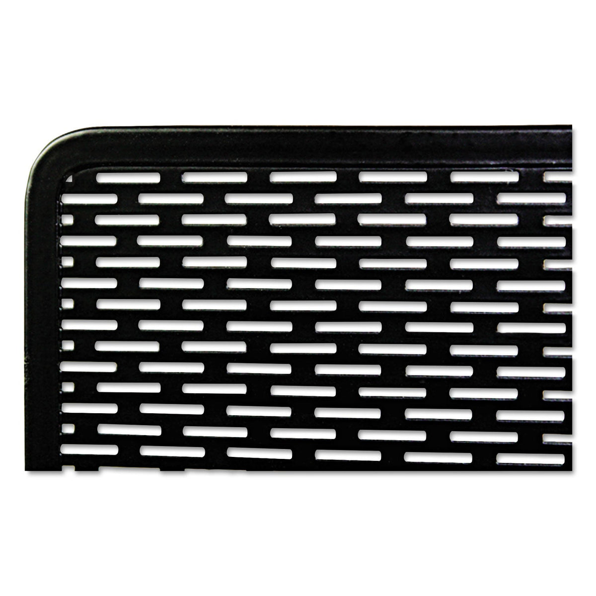 Artistic Urban Collection Punched Metal File Sorter, 3 Sections, Letter Size Files, 8" x 8" x 7.25", Black