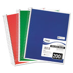 Mead Spiral Notebook, 5 Subject, Medium/College Rule, Randomly Assorted Covers, 11 x 8, 200 Sheets
