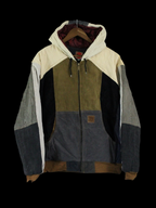 "THE CORD" Corduroy Reworked Patchwork Coat