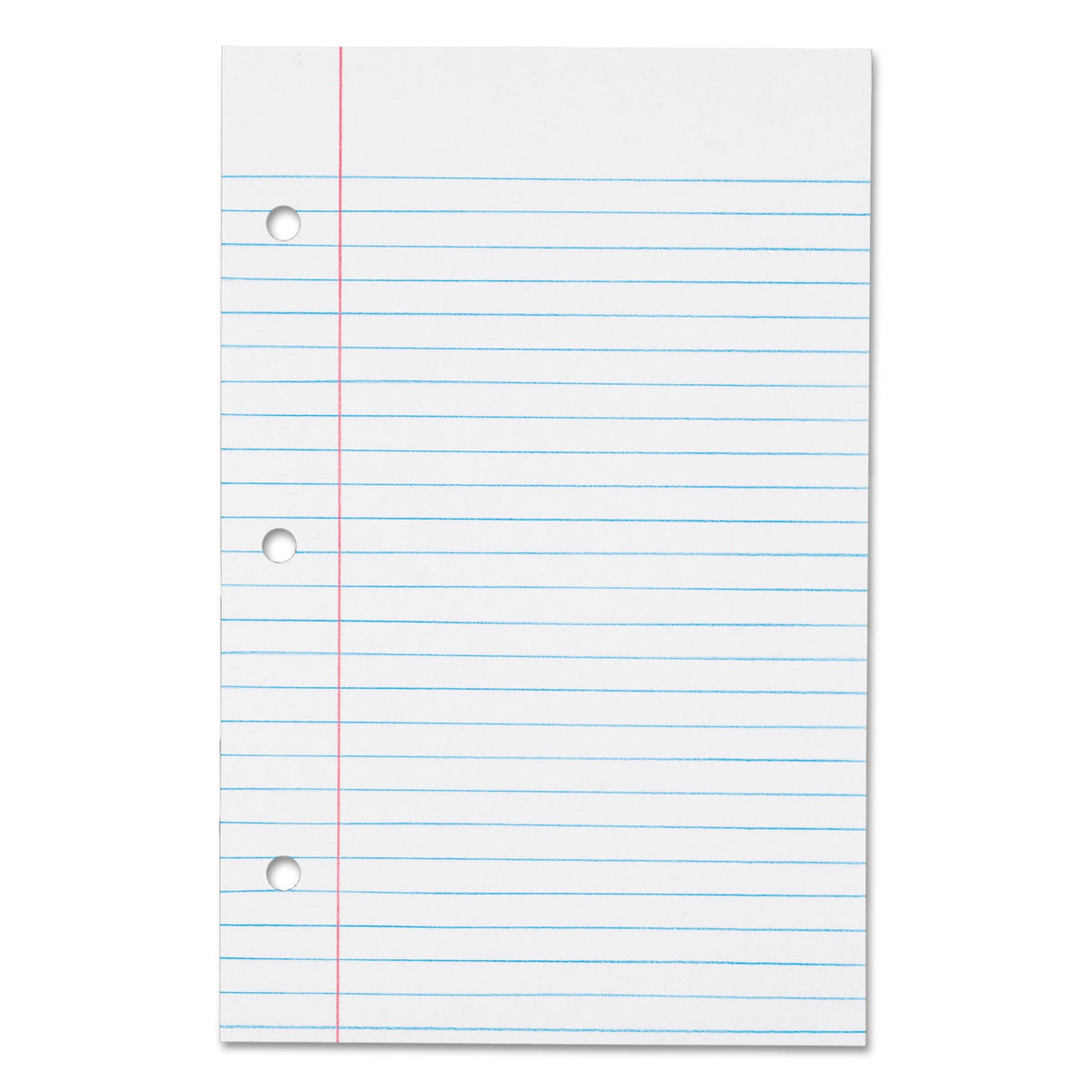 TOPS Filler Paper, 3-Hole, 5.5 x 8.5, Medium/College Rule, 100/Pack