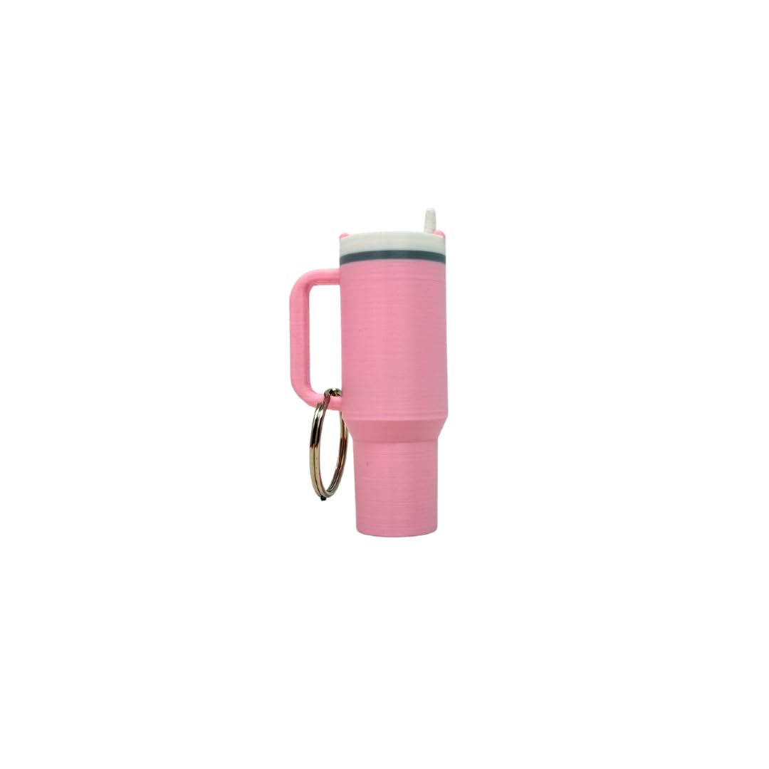 Tumbler Cup Replica Keychain | Popular Water Bottle Replica Mug Key Tag for Car Keys | Made in USA
