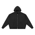 Loki & Ivy Unisex Vintage Wash Full Zip Boxy Hoodie
