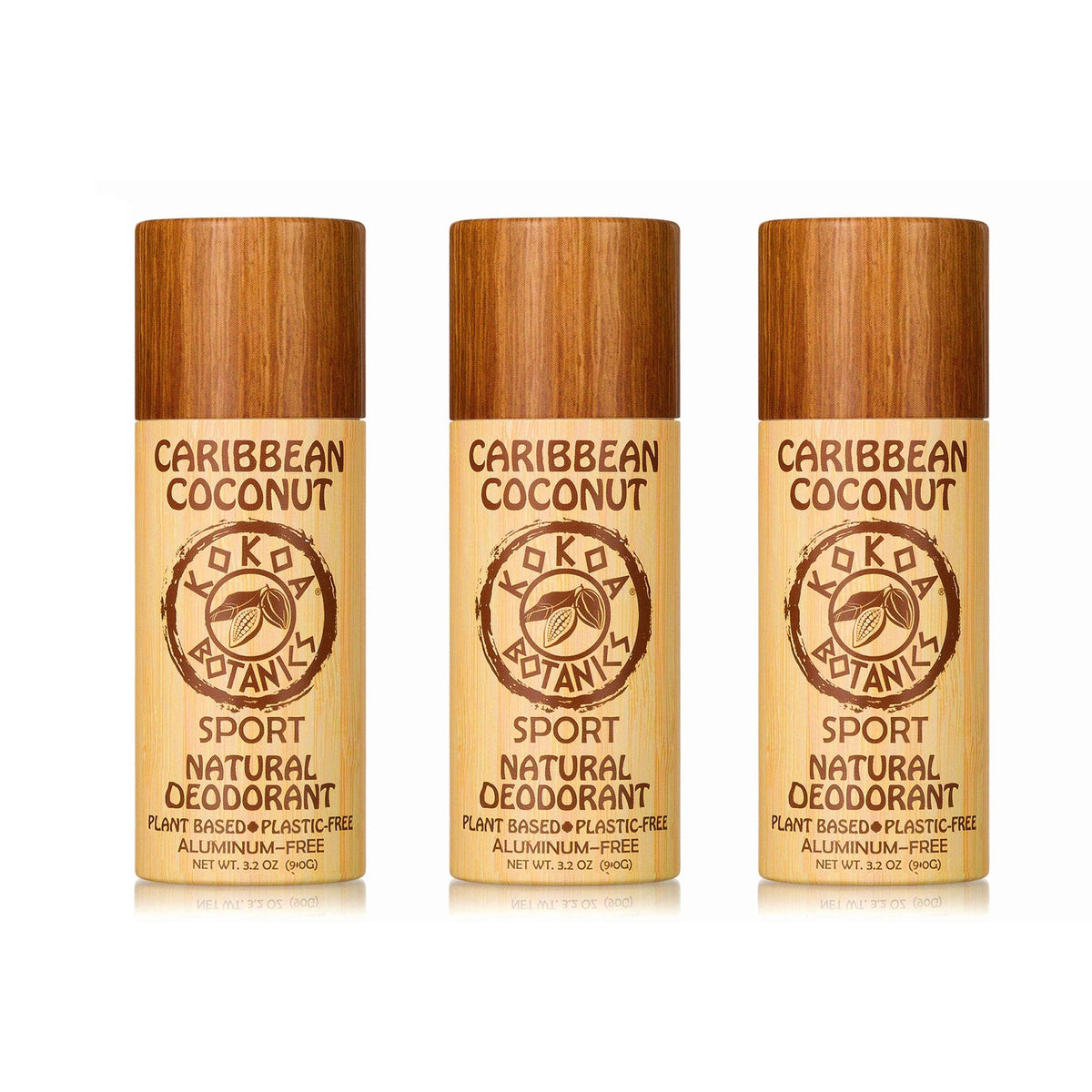 CARIBBEAN COCONUT – Natural Detox Deodorant - Aluminum-Free - Plastic-Free 3.2 oz
