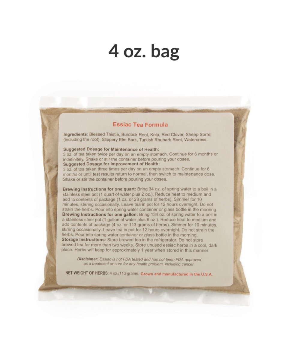 1 lb. of Essiac in FOUR (4) Convenient 4 oz. packets (2-3 Month Supply - Costs less than $1 per day to use)