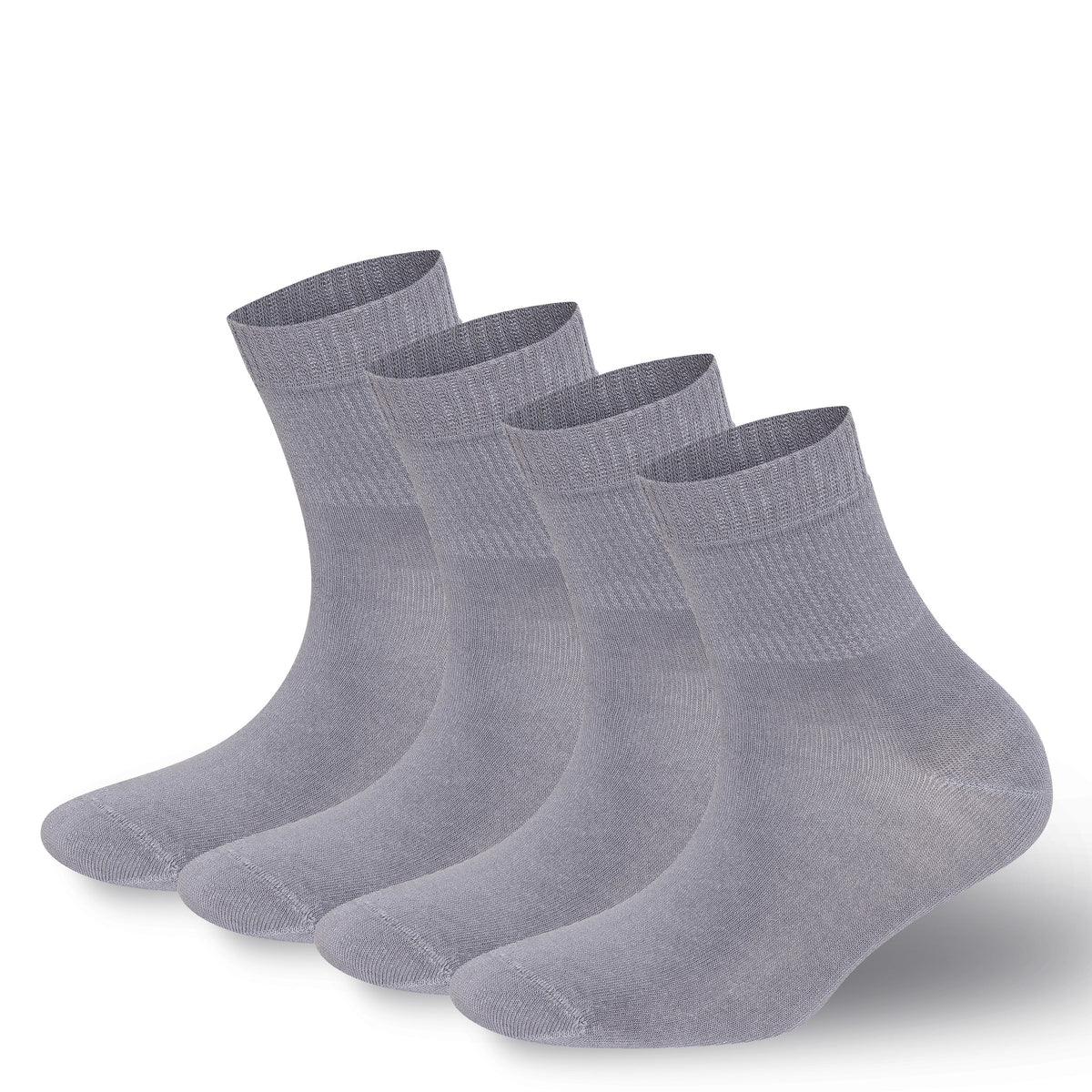 Men’s & Women’s Bamboo Diabetic Ankle Socks 4-Pack