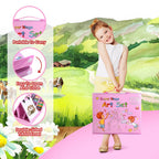208PCS Kids Art Kit – Easel, Crayons, Pencils & Markers in Storage Box