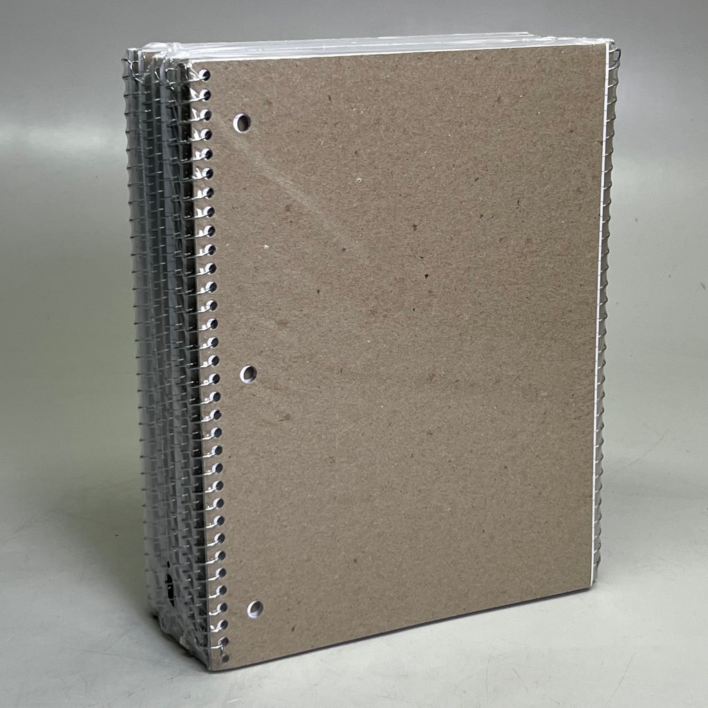 ZA@ THREE LEAF (6 PACK) 1 Subject Spiral Notebook College Ruled 70 Sheets 811-48