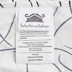 Tache Modern Abstract Leaf Line Art Foliage White Grey Black Gold Fitted Sheet / Flat Sheet (TJ3571)