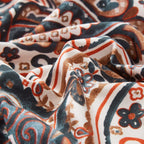 Tache Rustic Paisley Mandala Palace Floral Watercolor Dark Teal Duvet Cover (KF174)
