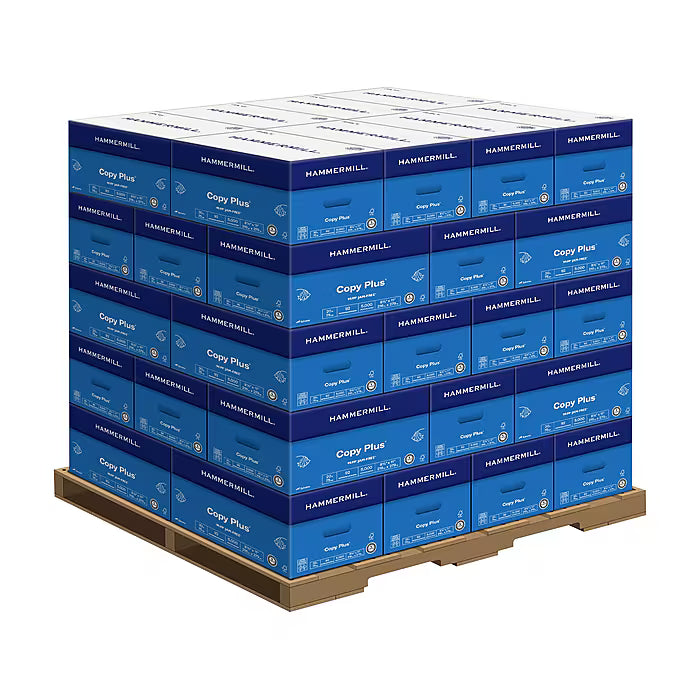 (Case) Hammermill Copy Plus 8.5" x 11" Printer Paper, 20 lbs., 92 Brightness, 500/Ream, 10 Reams/Case