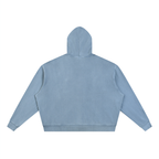 Loki & Ivy Unisex Vintage Wash Full Zip Boxy Hoodie