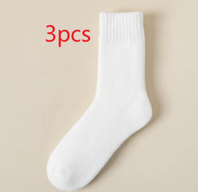 Women's Maternity Socks Autumn And Winter Fleece-lined Thickened Sleep Warm Wool Floor Mid-calf Cashmere Towel Terry-loop Hosiery