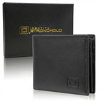 Mens RFID 10 Slot Bifold Wallet with ID Window