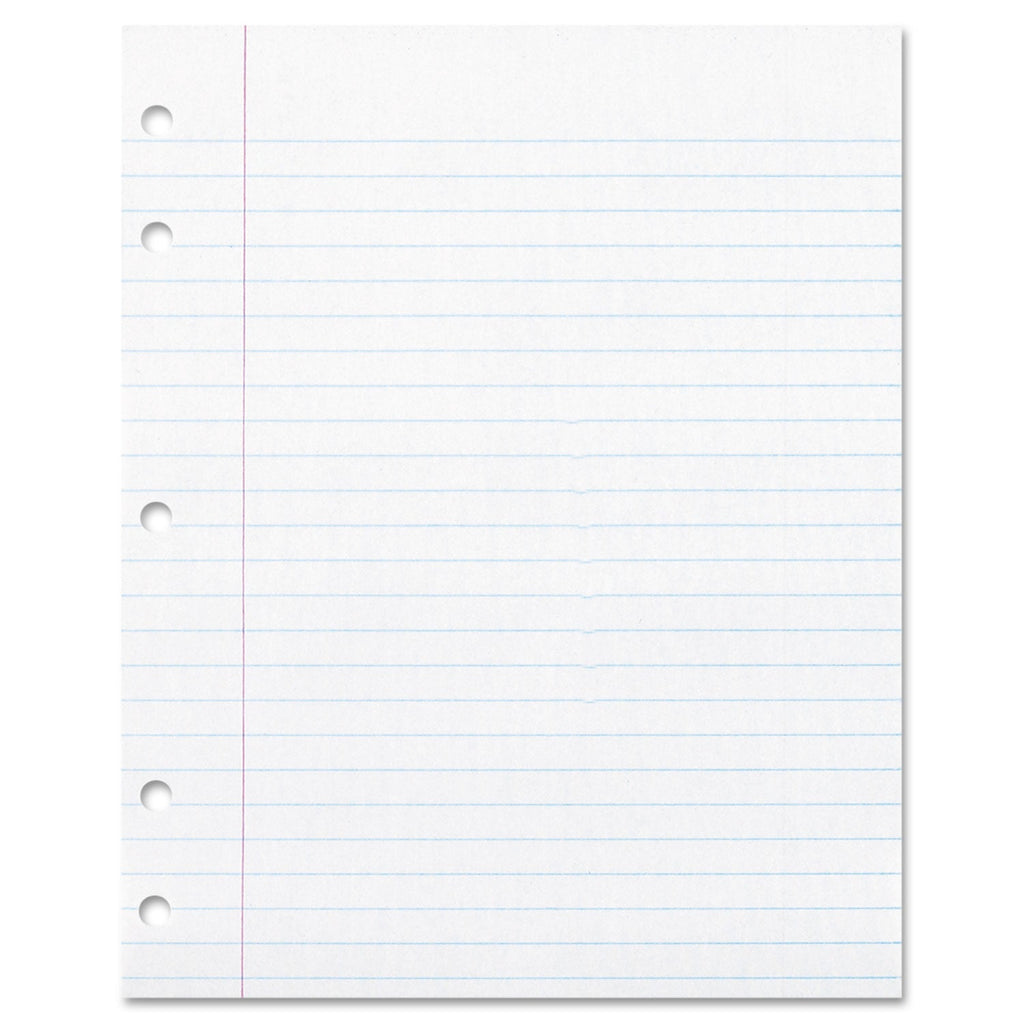 Pacon Ecology Filler Paper, 3-Hole, 8 x 10.5, Wide/Legal Rule, 150/Pack