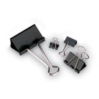 ACCO Binder Clips, Small, Black/Silver, Dozen