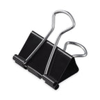 Universal Binder Clips, Mini, Black/Silver, 12/Box