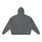 Loki & Ivy Unisex Vintage Wash Full Zip Boxy Hoodie