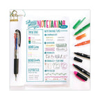 Tombow Creative Notetaking Kit, 0.7mm Ballpoint Pen, 0.5mm HB Pencil, (4) Bullet/Chisel Tip Markers,(3) Chisel/Fine Tip Highlighters