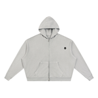 Loki & Ivy Unisex Vintage Wash Full Zip Boxy Hoodie