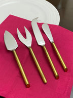 Vibhsa Gold Cheese knives set of 4