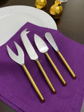 Vibhsa Gold Cheese knives set of 4
