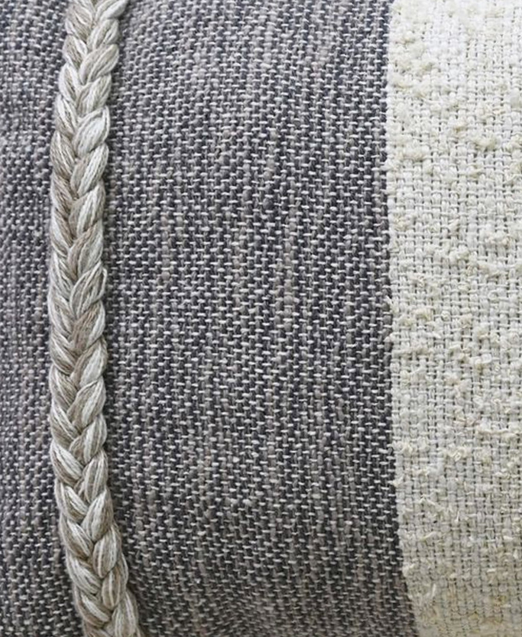 Vibhsa Handloom Woven Wooden Textured Decorative Pillow