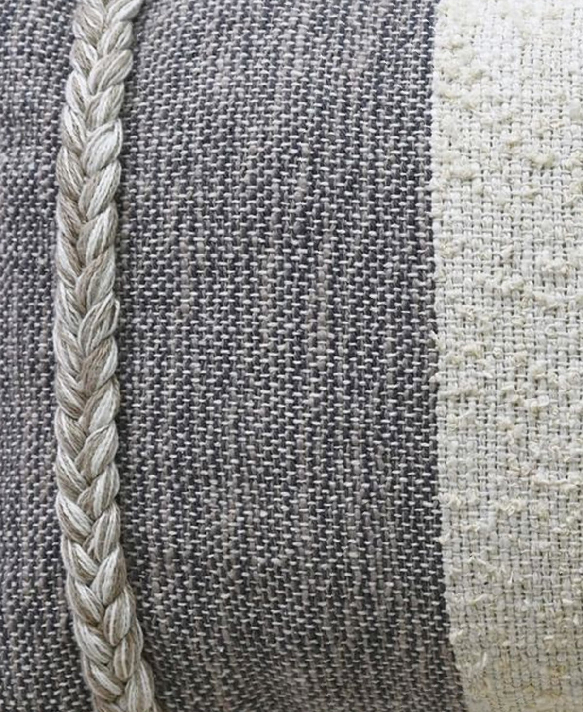 Vibhsa Handloom Woven Wooden Textured Decorative Pillow
