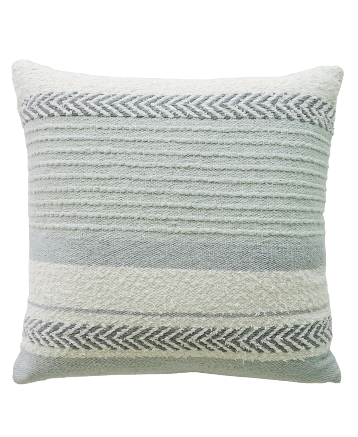 Vibhsa Handloom Woven Striped Decorative Pillow 20"x20"