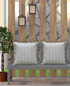 Layered Handwoven Super Soft Decorative Pillow, 20" x 20"