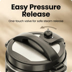 Chefman 13-in-1 Electric Pressure Cooker, 6-Quart Multicooker with Touchscreen Controls, Slow Cooker, Steamer, Sauté, Soup, Chili, Delay Start & Keep Warm, Stainless Steel