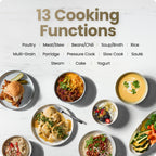 Chefman 13-in-1 Electric Pressure Cooker, 6-Quart Multicooker with Touchscreen Controls, Slow Cooker, Steamer, Sauté, Soup, Chili, Delay Start & Keep Warm, Stainless Steel