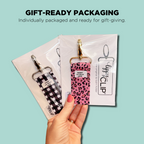 Sunflowers on Plaid LippyClip® Lip Balm Holder