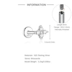 Single Moissanite Earring: Mini Stud & Hoop Styles