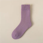 Women's Maternity Socks Autumn And Winter Fleece-lined Thickened Sleep Warm Wool Floor Mid-calf Cashmere Towel Terry-loop Hosiery