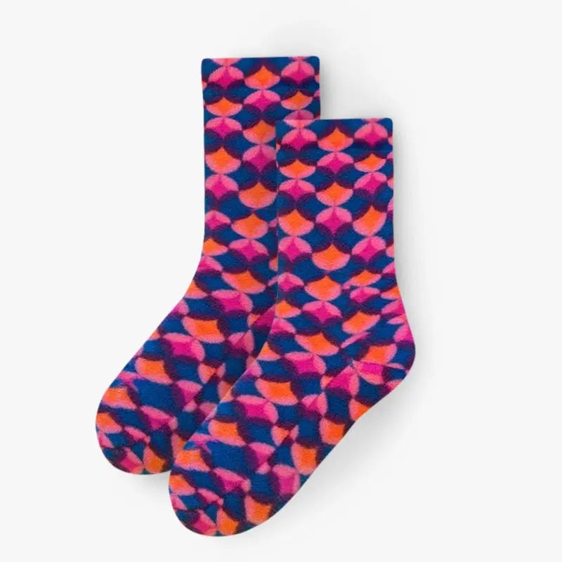 Kids' Fleece Socks - Art Deco