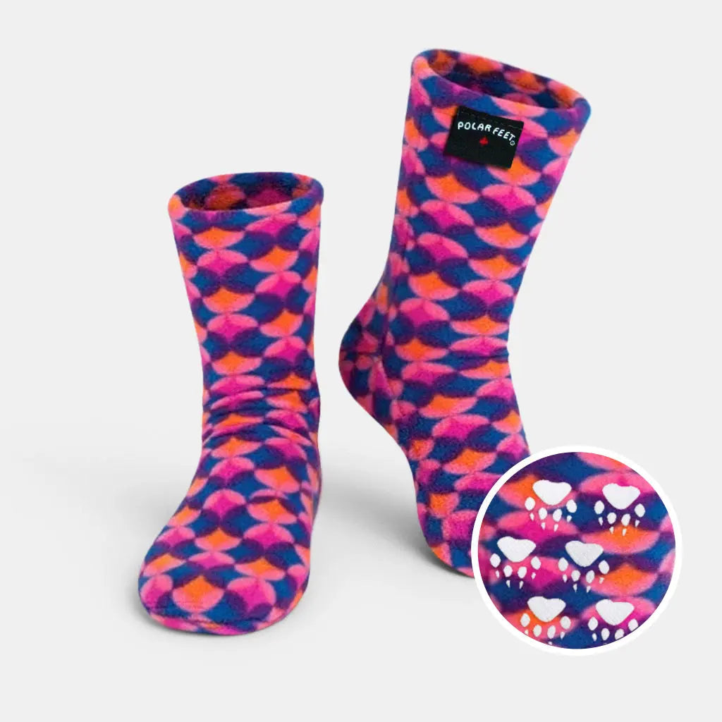 Polar Feet Fleece Socks - Art Deco