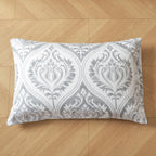 Tache Dreamy Moon Sky Ogee Damask Heather Gray White Pillowcases (TB300)