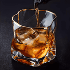 Gold Hoshi Japanese Crystal Whisky Glass