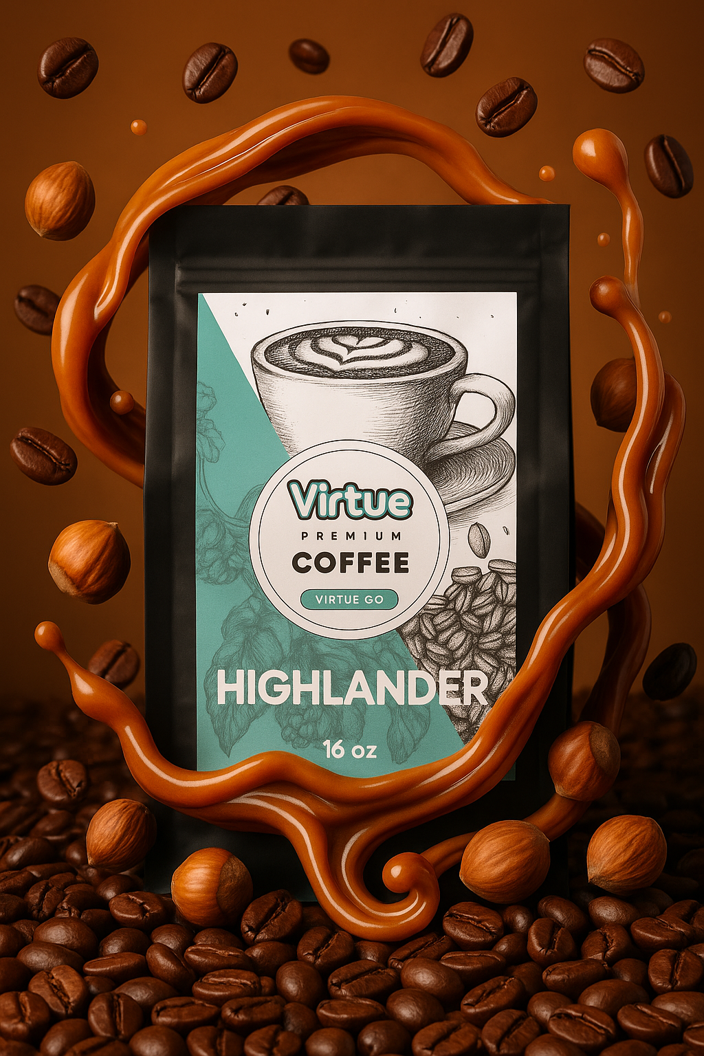 Decaf Coffee – 16oz | Full Flavor No Jitters , Small Batch, Expertly Roasted