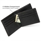Mens RFID 10 Slot Bifold Wallet with ID Window