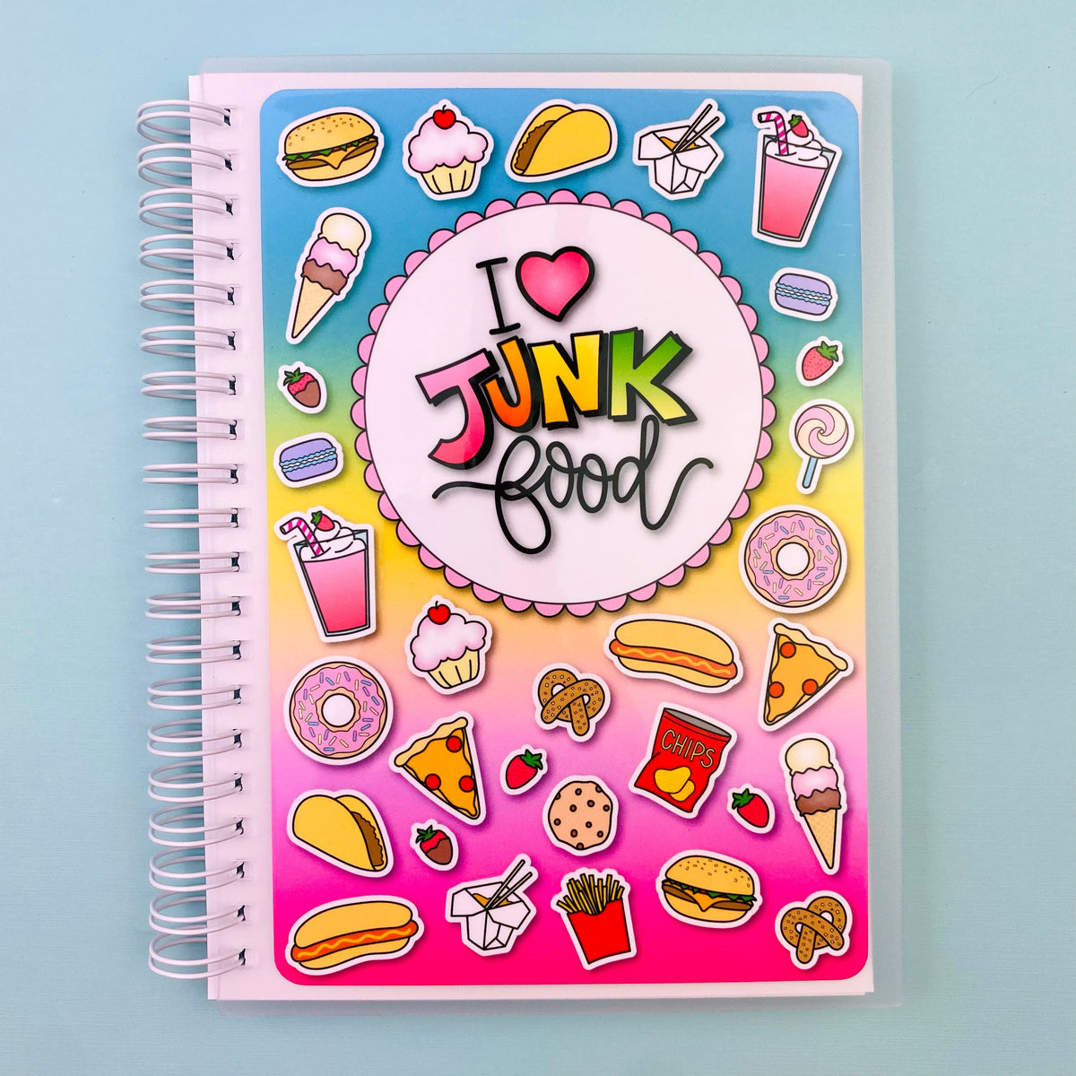 Junk Food Reusable Sticker Book