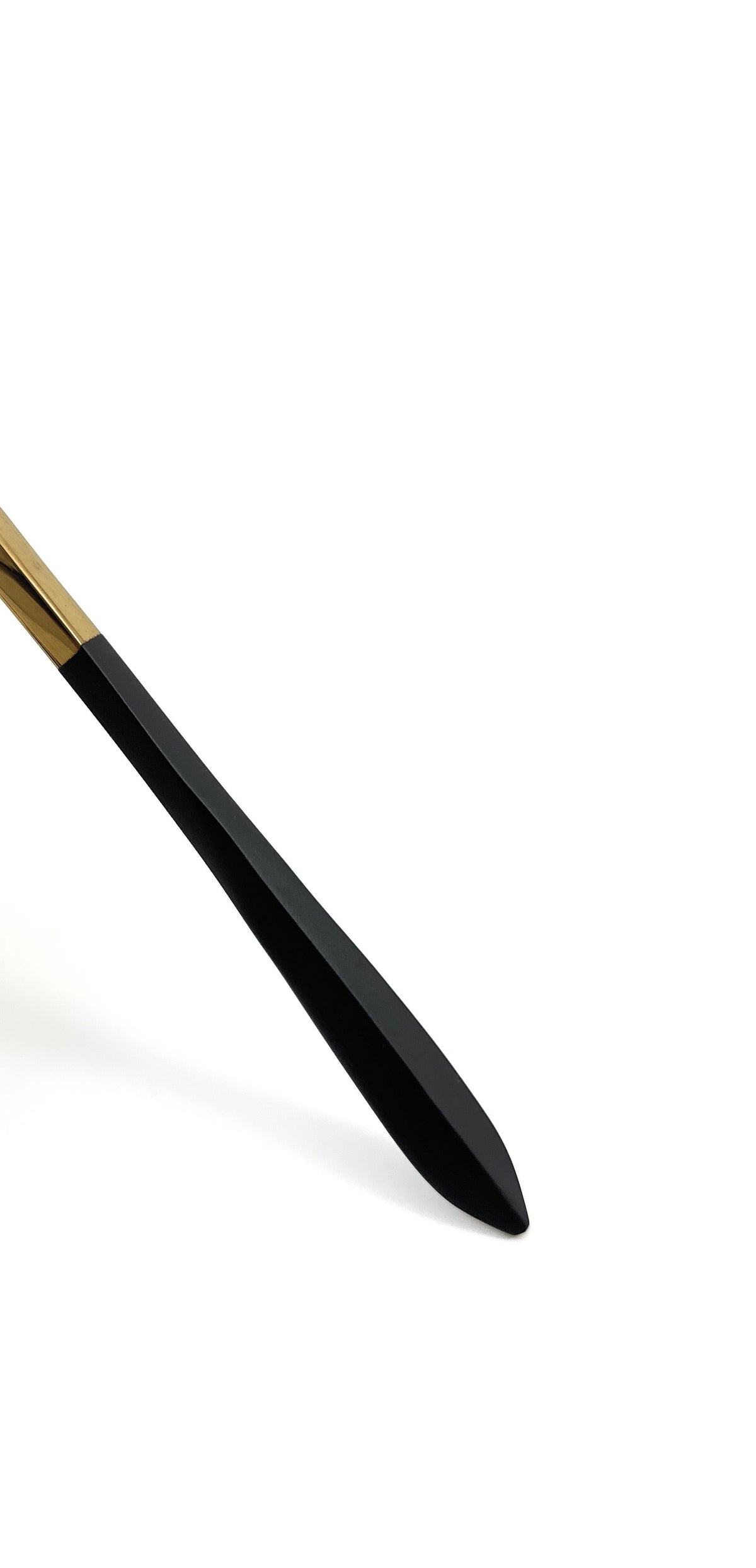 Vibhsa Stainless Steel Matte Black and Gold Flatware set of 20