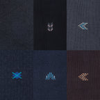 Men’s Bamboo Dress Socks 6-Pack Gift Box, Dark Neutrals